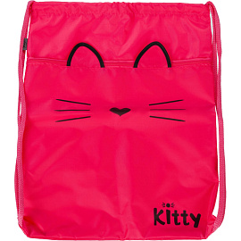 Мешок для сменной обуви Комус Класс Kitty 360x470 мм розовый с карманом фото Мешок для сменной обуви Комус Класс Kitty 360x470 мм розовый с карманом