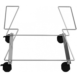 Подставка под корзины с колесами (хром, 445х360х286 мм)