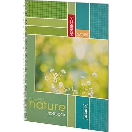 Тетрадь общая Attache A4 80 листов в клетку на спирали (обложка с рисунком, УФ-сплошной глянцевый лак)