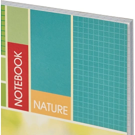 Тетрадь общая Attache A4 80 листов в клетку на спирали (обложка с рисунком, УФ-сплошной глянцевый лак)