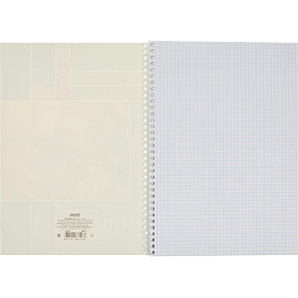 Тетрадь общая Attache A4 80 листов в клетку на спирали (обложка с рисунком, УФ-сплошной глянцевый лак)