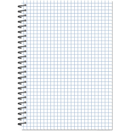 Блокнот Attache Plastic А6 60 листов синий в клетку на спирали (108x146 мм)