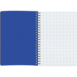 Блокнот Attache Plastic А6 60 листов синий в клетку на спирали (108x146 мм)
