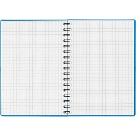 Блокнот Attache Plastic А6 60 листов синий в клетку на спирали (108x146 мм)