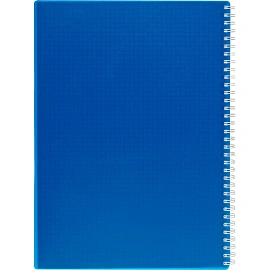 Бизнес-тетрадь Attache Plastic А4 120 листов синяя в клетку на спирали (218x295 мм)