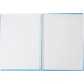 Бизнес-тетрадь Attache Plastic А5 96 листов синяя в клетку на спирали (150x210 мм)