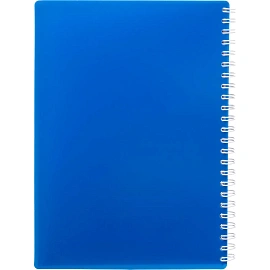 Бизнес-тетрадь Attache Plastic А5 96 листов синяя в клетку на спирали (150x210 мм)