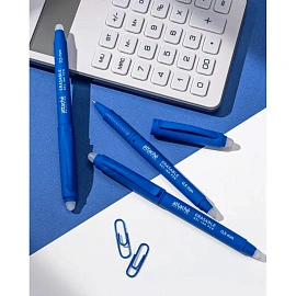 Ручка гелевая со стираемыми чернилами Attache Selection синяя (толщина линии 0.5 мм)