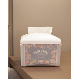 Диспенсер для салфеток Luscan Professional N14 1333 W настольный пластиковый белый