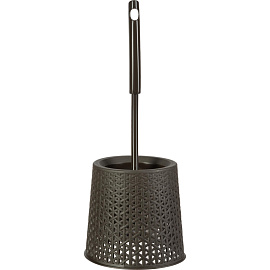 Ёршик для унитаза Spin&clean WC Soul с подставкой из пластика цилиндрический коричневый