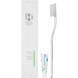 Зубной набор Luscan Hotel collection флоупак (зубная щетка, паста, 300 штук в упаковке)