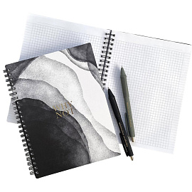 Бизнес-тетрадь Be Smart Aesthetics А5 96 листов разноцветная в клетку на спирали