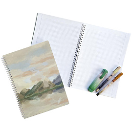 Бизнес-тетрадь Be Smart View А4 96 листов в клетку на спирали (обложка с рисунком, матовая ламинация)