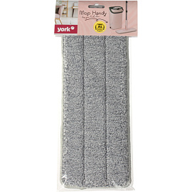 Насадка МОП для швабры-флаундера (плоской) York Хэнди микрофибра 32x12 см серая