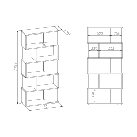 Стеллаж Сокол СТ-12  Дуб сонома/белый