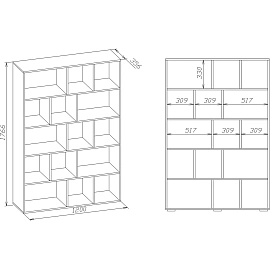 Стеллаж Сокол СТ-15  Белый