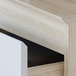 Комод Сокол Т-4р (дуб сонома/белый, 400х446х1044 мм)