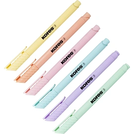 Набор маркеров для скетчинга Kores Pastel Style 6 цветов (толщина линии 1-5 мм)