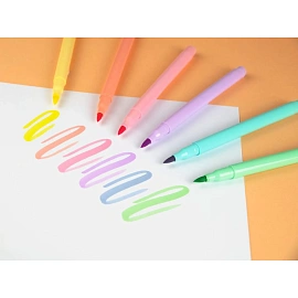 Набор маркеров для скетчинга Kores Pastel Style 6 цветов (толщина линии 1-5 мм)