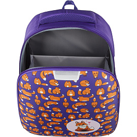 Ранец Комус Класс Light Лисички фиолетовый с одним отделением