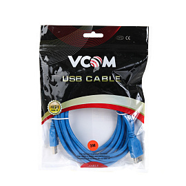 Кабель VCOM USB A - USB A 3 метра (VUS7065-3M)