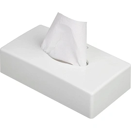 Диспенсер для салфеток Luscan настольный пластик белый