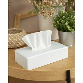 Диспенсер для салфеток Luscan настольный пластик белый