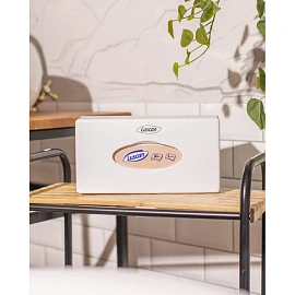 Диспенсер для салфеток Luscan настольный пластик белый