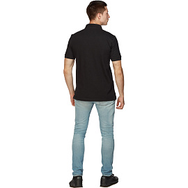 Футболка поло чёрная короткий рукав (размер XL)