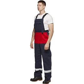 Костюм сварщика Арсенал КС05 летний синий/красный (размер 56-58, рост 182-188)