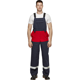 Костюм сварщика Арсенал КС05 летний синий/красный (размер 60-62, рост 182-188)