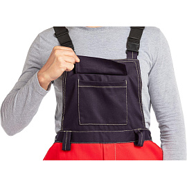 Костюм сварщика Арсенал КС05 летний синий/красный (размер 60-62, рост 182-188)