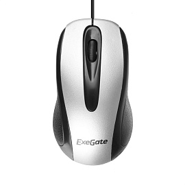 Мышь проводная ExeGate SH-9026S серебристая (EX264098RUS)