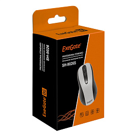 Мышь проводная ExeGate SH-9026S серебристая (EX264098RUS)