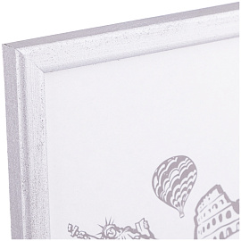 Рамка деревянная 21*30см, OfficeSpace, №5, серебро