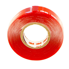 Клейкая лента двусторонняя монтажная морозостойкая 3M VHB4910F на вспененной основе прозрачная 12 мм x 1.5 м