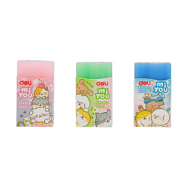 Ластик Deli MiYou EH303 ПВХ прямоугольный 40x22x12 мм