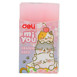 Ластик Deli MiYou EH303 ПВХ прямоугольный 40x22x12 мм