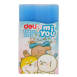 Ластик Deli MiYou EH303 ПВХ прямоугольный 40x22x12 мм