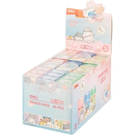 Ластик Deli MiYou EH303 ПВХ прямоугольный 40x22x12 мм