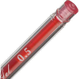 Ручка гелевая неавтоматическая M&G Crystal красная (толщина линии 0.35 мм)