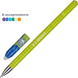 Ручка гелевая со стираемыми чернилами M&G So Many Cats синяя (толщина линии 0.35 мм)