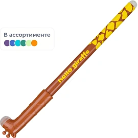 Ручка гелевая со стираемыми чернилами M&G Hello Giraffe синяя (толщина линии 0.35 мм)