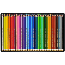 Карандаши цветные художественные классические Koh-i-Noor Polycolor 36 карандашей 36 цветов шестигранные
