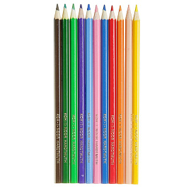 Карандаши цветные Koh-i-Noor Крот 12 карандашей 12 цветов шестигранные