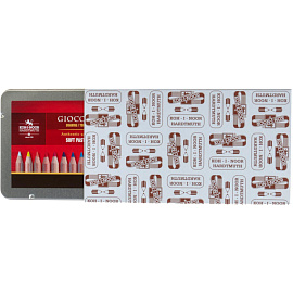 Карандаши пастельные Koh-i-Noor Gioconda Soft круглые 12 цветов в наборе