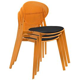 Стул обеденный Sheffilton SHT-S111-CN1 чёрный (искусственная кожа, пластик)