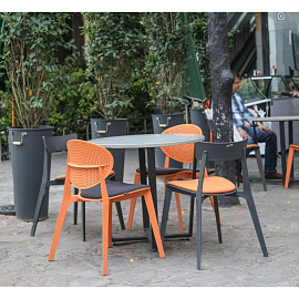 Стул обеденный Sheffilton SHT-S111-CN1 чёрный (искусственная кожа, пластик)