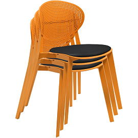 Стул обеденный Sheffilton SHT-S111-CN1 чёрный (искусственная кожа, пластик)