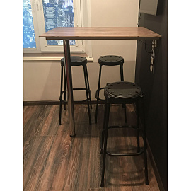 Стул барный Sheffilton SHT-S48 черный (пластик)